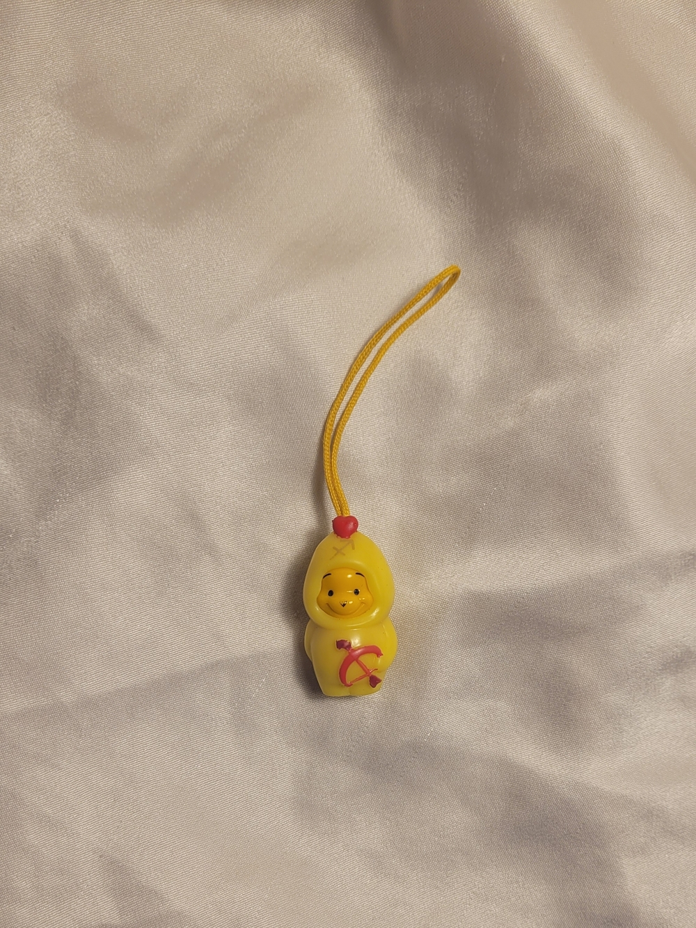 Sagitturus Yellow Winnie the Pooh Peek A Pooh Charm Keychain